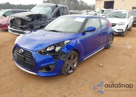 2014 Hyundai Veloster Turbo R-Spec from USA, damaged, VIN KMHTC6AE8EU202386